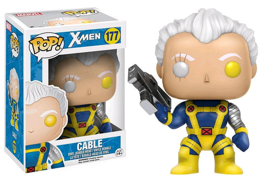 FUNKO POP! Vinyl Bobble-Head X-Men RARE #177 Cable [VAULTED]