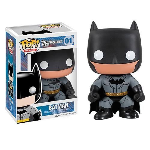 FUNKO POP! Vinyl Heroes RARE DC Universe #01 Batman (New 52) [Previews (Stickerless)] [VAULTED]