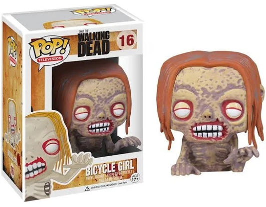 FUNKO POP! Vinyl Television RARE The Walking Dead #16 Bicycle Girl [VAULTED]