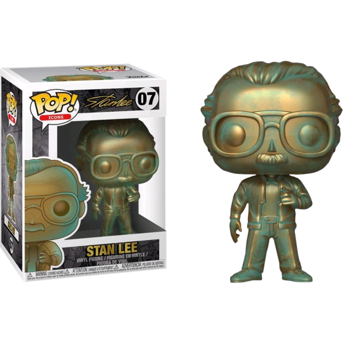 FUNKO POP! Vinyl Icons RARE #07 Stan Lee (Patina) [VAULTED]