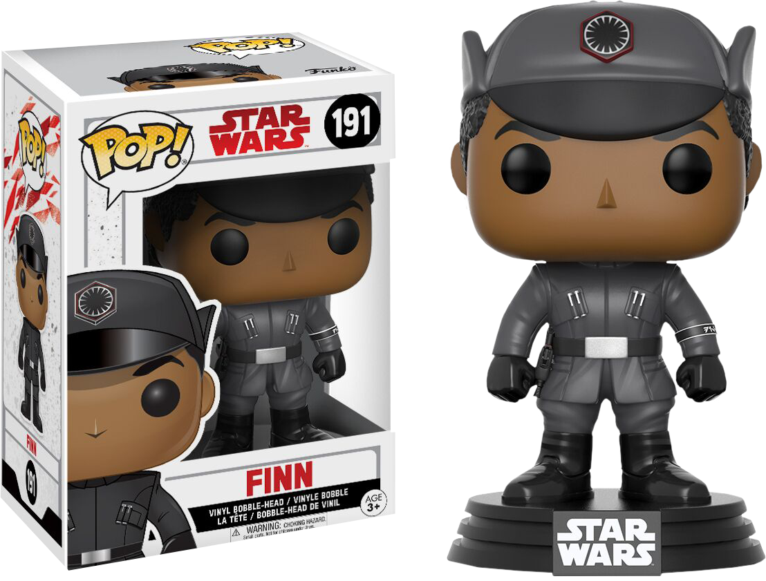 FUNKO POP! Vinyl Bobble-Head Star Wars RARE #191 Finn (The Last Jedi) [VAULTED]