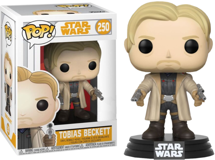 FUNKO POP! Vinyl Bobble-Head Star Wars RARE #250 Tobias Beckett (Pistols) [Walmart (Stickerless)] [VAULTED]