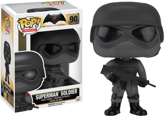 FUNKO POP! Vinyl Heroes RARE Batman vs Superman #90 Superman Soldier (Dawn of Justice) [VAULTED]