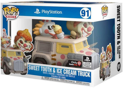 FUNKO POP! Vinyl Rides RARE Playstation #91 Sweet Tooth and Ice Cream Truck [Playstation | Funko Special Edition] [VAULTED]