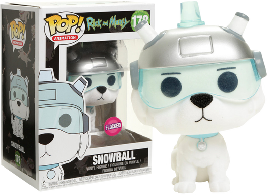 FUNKO POP! Vinyl Animation RARE Rick and Morty #178 Snowball (Flocked) [LACC] [VAULTED]