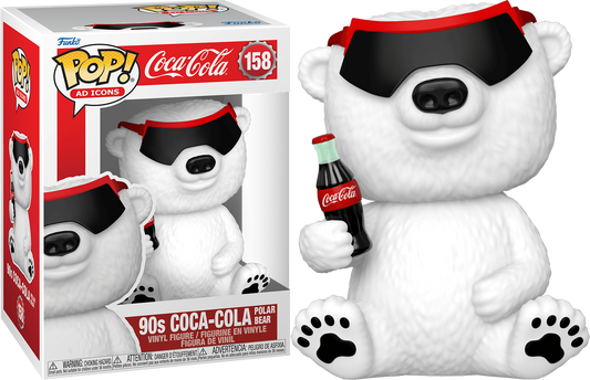 FUNKO POP! Vinyl Ad Icons RARE Coca-Cola #158 90's Coca-Cola Polar Bear [VAULTED]