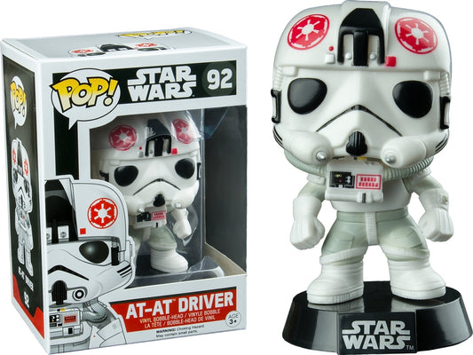 FUNKO POP! Vinyl Star Wars RARE #92 AT-AT Driver [Walgreens (Stickerless)] [VAULTED]