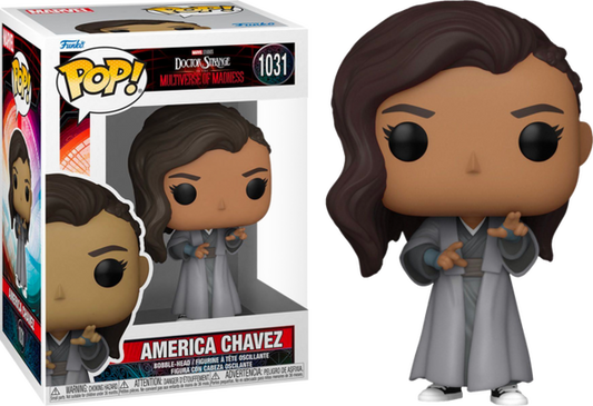 FUNKO POP! Vinyl Marvel RARE Doctor Strange Multiverse of Madness #1031 America Chavez (Kamar-Taj) [VAULTED]