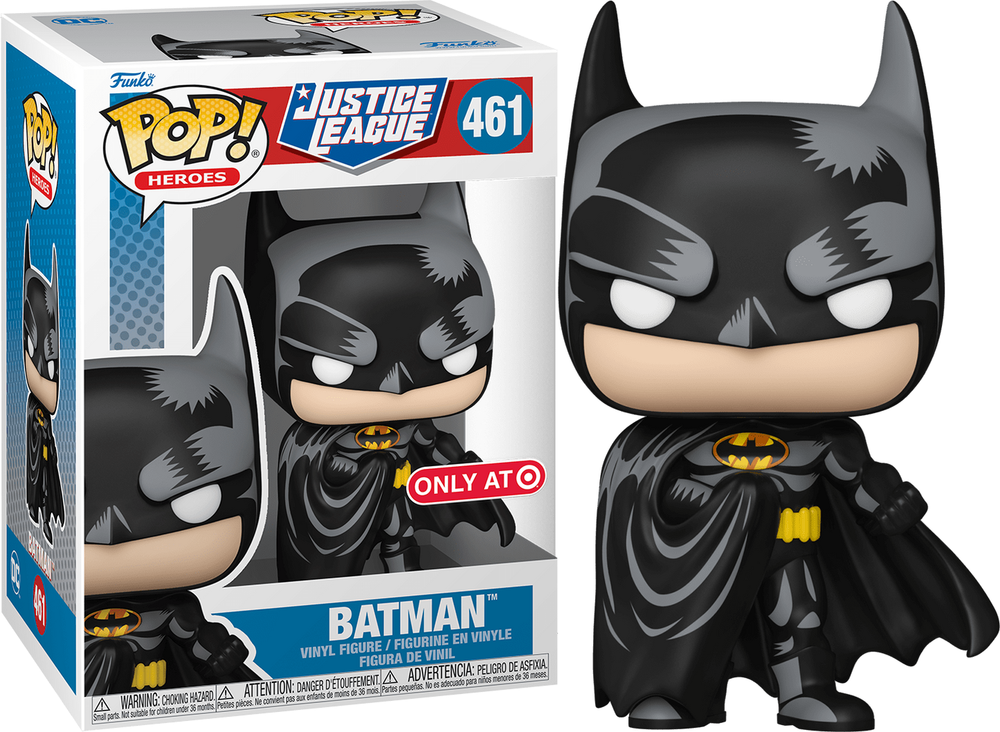 FUNKO POP! Vinyl Heroes RARE Justice League #461 Batman (JL - Cel Shading) [Funko Special Edition] [VAULTED]