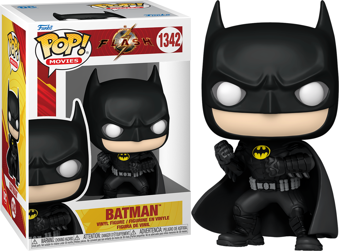 FUNKO POP! Vinyl Movies RARE The Flash #1342 Batman (The Flash) [VAULTED]