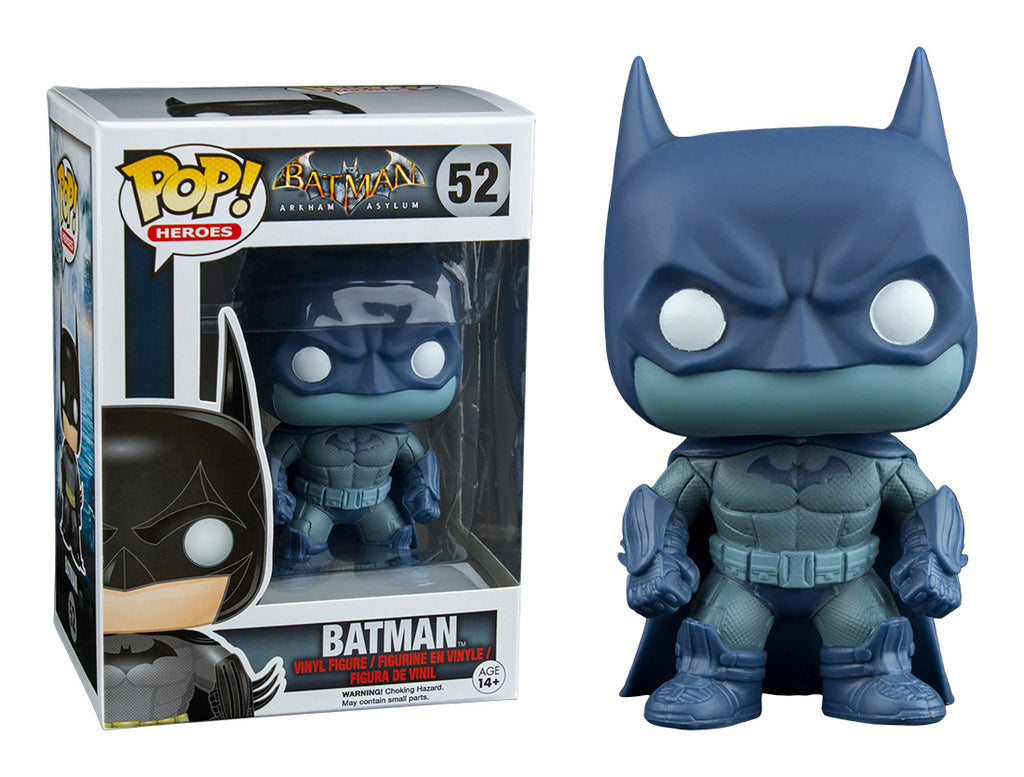 FUNKO POP! Vinyl Heroes RARE Batman Arkham Asylum #52 Batman (Arkham Asylum - Detective Mode) [Hot Topic (Stickerless)] [VAULTED]