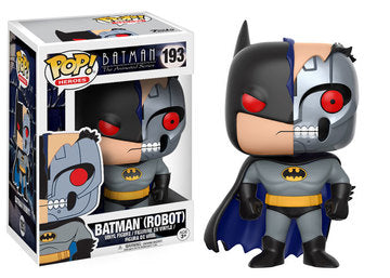 FUNKO POP! Vinyl Heroes RARE Batman The Animated Series #193 Batman (Robot - Half Face) [VAULTED]