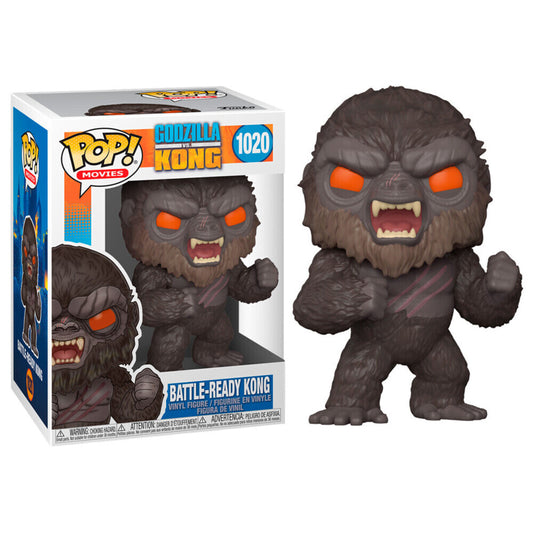 FUNKO POP! Vinyl Movies RARE Godzilla vs Kong #1020 Battle-Ready Kong [VAULTED]