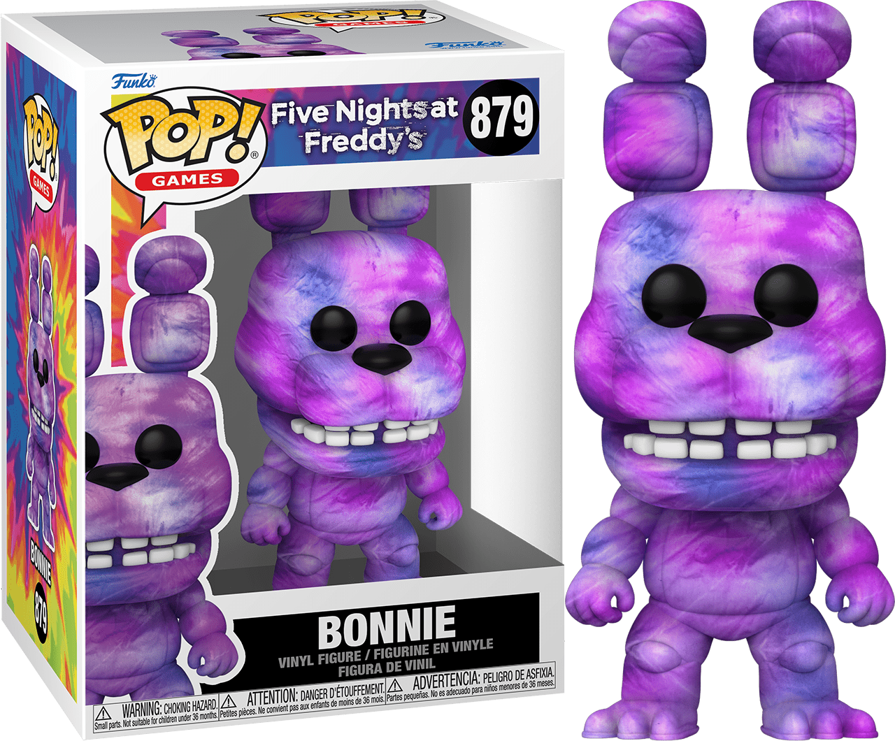 FUNKO POP! Vinyl Games RARE Five Nights at Freddy's #879 Bonnie (Tie-Dye) [VAULTED]