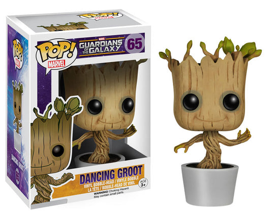 FUNKO POP! Vinyl Marvel RARE Guardians of the Galaxy #65 Dancing Groot [VAULTED]