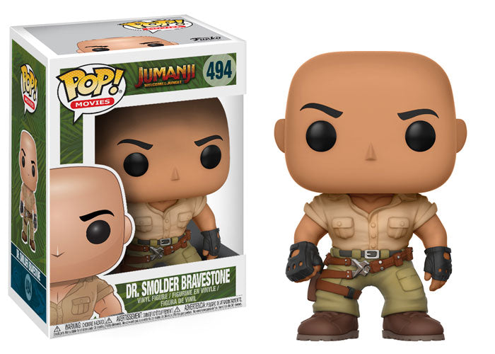 FUNKO POP! Vinyl Movies RARE Jumanji Welcome To The Jungle #494 Dr. Smolder Bravestone [VAULTED]