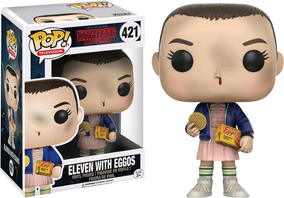 FUNKO POP! Vinyl Television RARE Stranger Things #421 Eleven with Eggos [VAULTED]