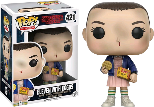 FUNKO POP! Vinyl Television RARE Stranger Things #421 Eleven with Eggos [VAULTED]