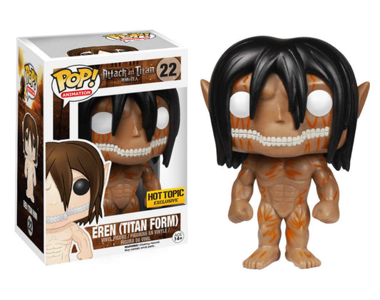 FUNKO POP! Vinyl Animation RARE Attack on Titan #22 Eren (Titan Form) (Rage) [Hot Topic (Stickerless)] [VAULTED]