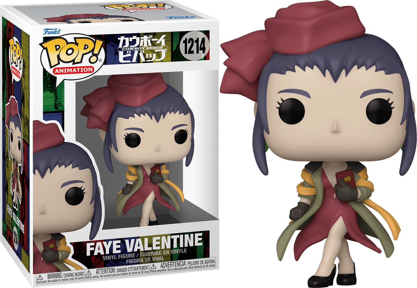 FUNKO POP! Vinyl Animation RARE Cowboy Bebop #1214 Faye Valentine (2022 Release) [VAULTED]