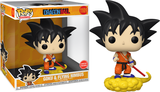 FUNKO POP! Vinyl Animation RARE Dragonball #1109 Goku and Flying Nimbus (10in Jumbo) [Funko Special Edition] [VAULTED]