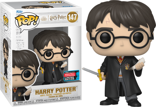 FUNKO POP! Vinyl Harry Potter RARE #147 Harry Potter (w/ Sword and Fang) [Fall Convention] [VAULTED]