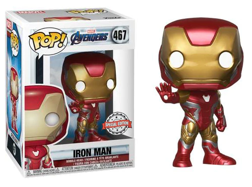 FUNKO POP! Bobble-Head Marvel RARE Avengers #467 Iron Man (Endgame) [Funko Special Edition] [VAULTED]