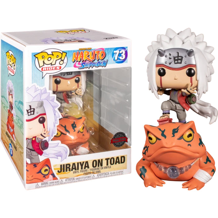 FUNKO POP! Vinyl Rides RARE Naruto Shippuden #73 Jiraiya on Toad [Funko Special Edition] [VAULTED]