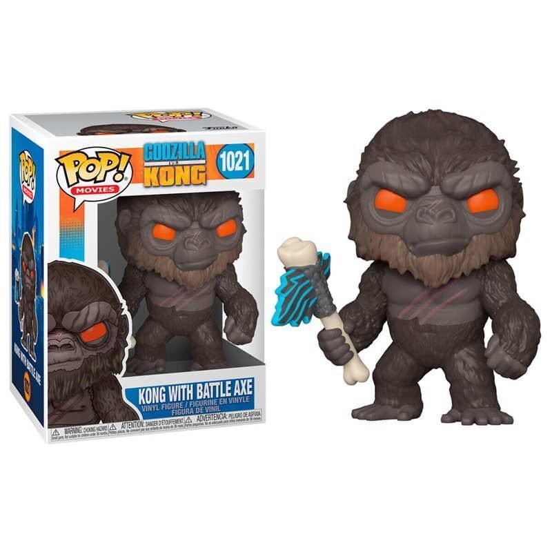 FUNKO POP! Vinyl Movies RARE Godzilla vs Kong #1021 Kong With Battle Axe [VAULTED]