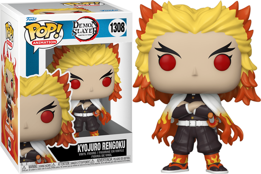 FUNKO POP! Vinyl Animation RARE Demon Slayer #1308 Kyojuro Rengoku [VAULTED]