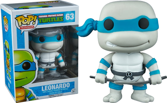 FUNKO POP! Vinyl Television RARE TMNT #63 Leonardo (Greyscale) [VAULTED]