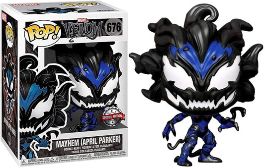 FUNKO POP! Bobble-Head Marvel RARE Venom #676 Mayhem (April Parker) [Funko Special Edition] [VAULTED]