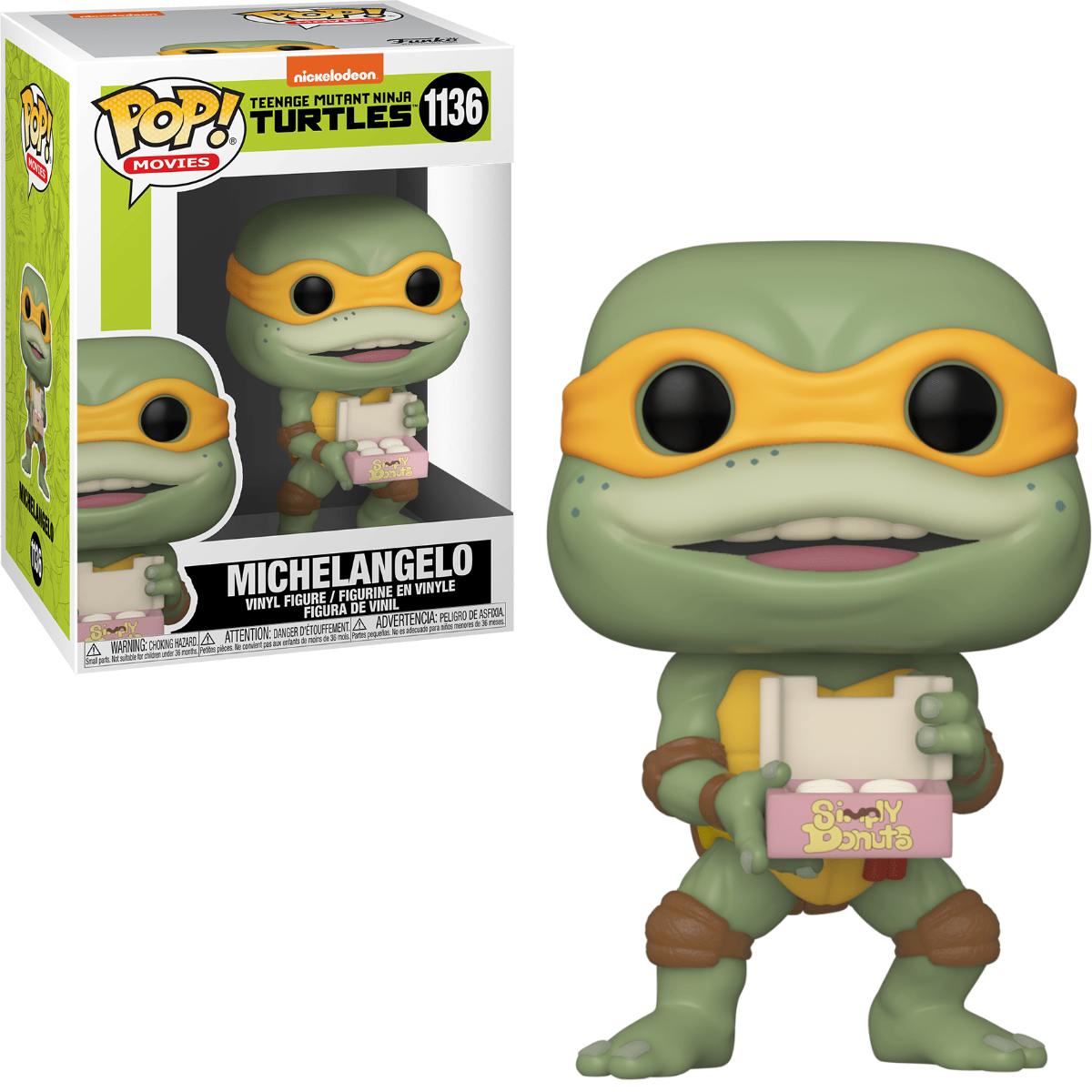 FUNKO POP! Vinyl Movies RARE TMNT #1136 Michelangelo [VAULTED]