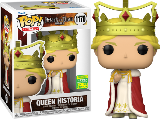 FUNKO POP! Vinyl Animation RARE Attack on Titan #1170 Queen Historia [Summer Convention] [VAULTED]