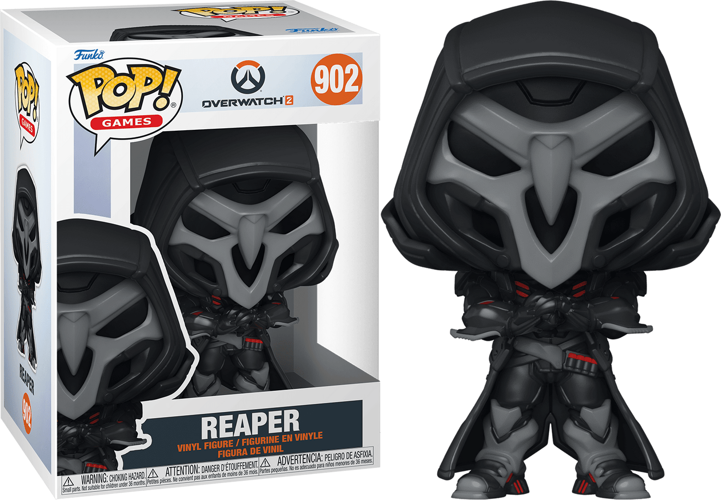 FUNKO POP! Vinyl Games RARE Overwatch 2 #902 Reaper (Overwatch 2) [VAULTED]