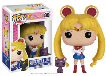 FUNKO POP! Vinyl Animation RARE Sailor Moon #89 Sailor Moon (w/ Luna) [VAULTED]