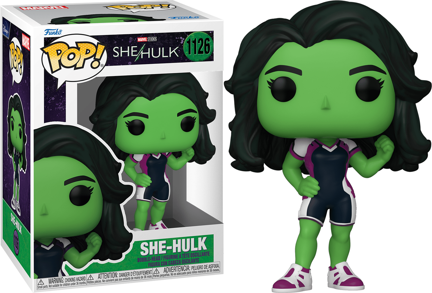 FUNKO POP! Bobble-Head Marvel RARE She-Hulk #1126 She-Hulk (in Super Suit) [VAULTED]