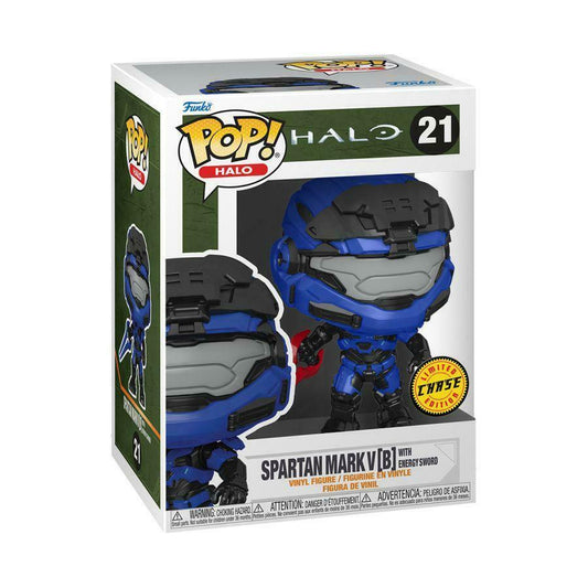 FUNKO POP! Vinyl Halo RARE Halo #21 Spartan Mark V [B] with Energy Sword (Red) [Chase] [VAULTED]