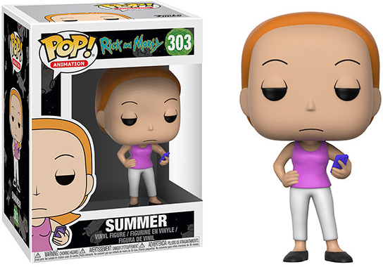 FUNKO POP! Vinyl Animation RARE Rick and Morty #303 Summer [VAULTED]