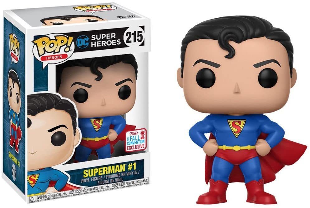 FUNKO POP! Vinyl Heroes RARE DC Super Heroes #215 Superman #1 [Fall Convention] [VAULTED]