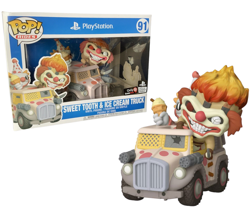 FUNKO POP! Vinyl Rides RARE Playstation #91 Sweet Tooth and Ice Cream Truck [Playstation | Funko Special Edition] [VAULTED]