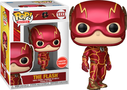 FUNKO POP! Vinyl Movies RARE The Flash #1333 The Flash (Hero Suit - The Flash) [VAULTED]