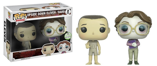 FUNKO POP! Vinyl Television RARE Stranger Things - Upside Down Eleven / Barb (2-Pack) [Spring Convention] [VAULTED]