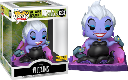 FUNKO POP! Vinyl Deluxe RARE Villains #1208 Villains Assemble: Ursula with Eels [Funko Special Edition] [VAULTED]