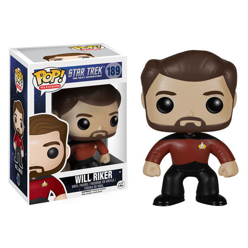 FUNKO POP! Vinyl Television RARE Star Trek The Next Generation #189 Will Riker [VAULTED]