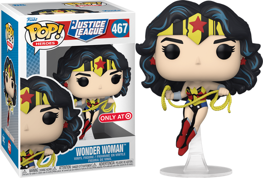 FUNKO POP! Vinyl Heroes RARE Justice League #467 Wonder Woman (JL - Cel Shading) [Funko Special Edition] [VAULTED]