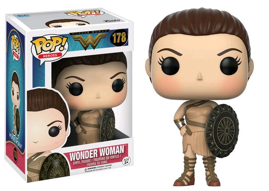 FUNKO POP! Vinyl Heroes RARE Wonder Woman #178 Wonder Woman (Amazon) [Hot Topic (Stickerless)] [VAULTED]